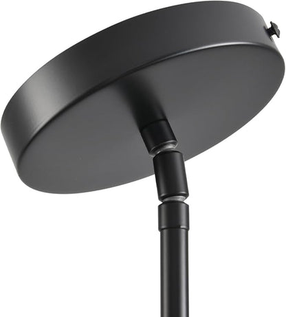 Black Pendant Lights Kitchen Island - Seeded Glass Pendant Light Fixture Multiple Stems Rods 3 Units 12 Inch 3 Units 4 Inch (2 Pack Black Seeded Downrod)