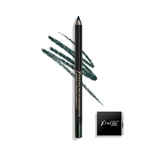 Xtreme Lashes GlideLiner Long Lasting Eye Pencil with Sharpener, Forest Green, 0.04 Oz, Waterproof Makeup, Gel Formula, Blendable, Smudge, Fade, & Sweat Proof