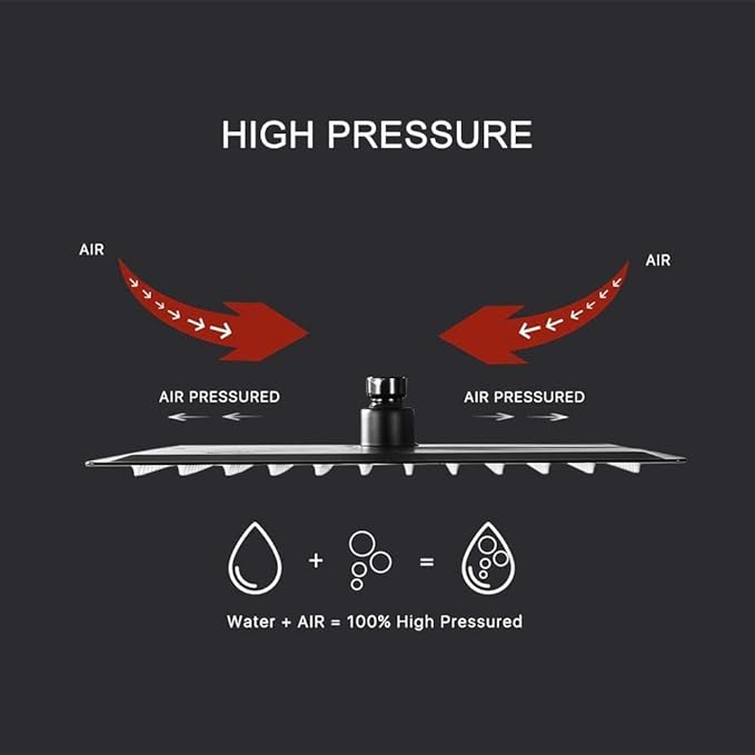 Oil Rubbed Bronze Shower Faucet Set Bathroom Rainfall Shower System with Stainless Steel Metal Shower Head Single Function Shower Trim Kit with Rough-in Valve