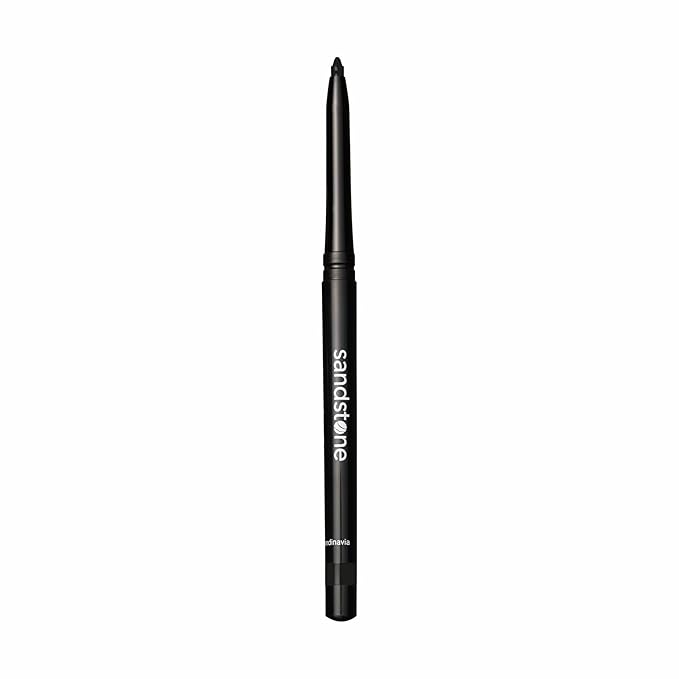 Waterproof Eyeliner Pencil - Vegan Hypoallergenic for Sensitive Eyes - Smudge Proof Gel Makeup (Black)