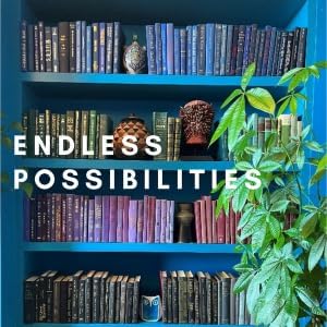 Curated Decorative Books Hardcover Décor Books for Home Décor, Choose Color, Interior Design, Office, Wedding Display, Instant Library, or Staging (Aqua, Half Foot)