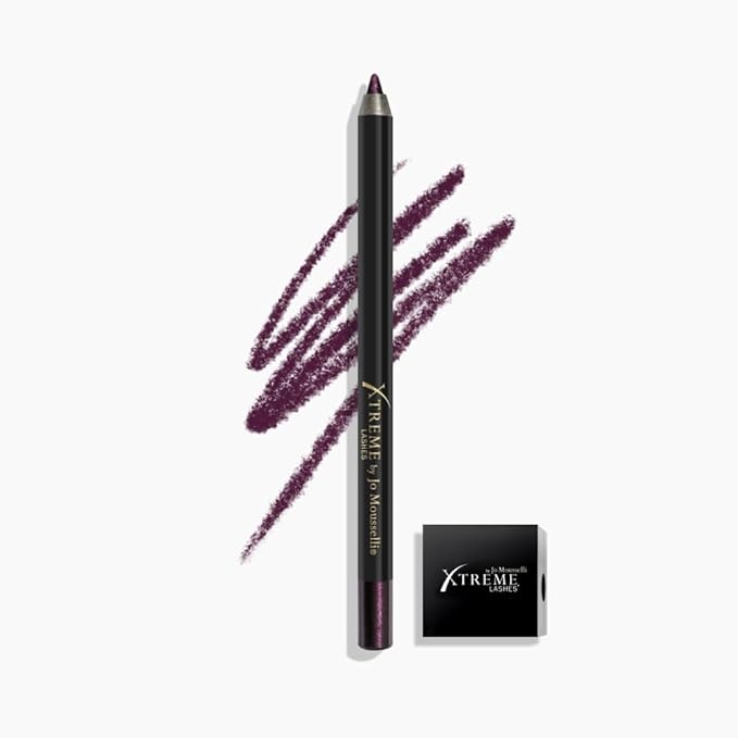 Xtreme Lashes GlideLiner Long Lasting Eye Pencil with Sharpener, Black Pearl, 0.04 Oz, Waterproof Makeup, Gel Formula, Blendable, Smudge, Fade, & Sweat Proof