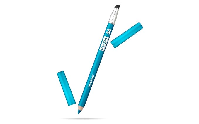 Pupa Milano Multiplay Eye Pencil - Creamy, Blendable Eyeliner With Smudge Tip - Create Long Wearing, Glamorous Intensity - Smooth, Lasting Color Liner For Waterline Or Lid - 56 Scuba Blue - 0.04 Oz