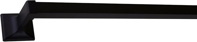 Design House 544577 Millbridge Modern 24-inch Towel Bar for Bathroom Bedroom Closet or Kitchen Matte Black