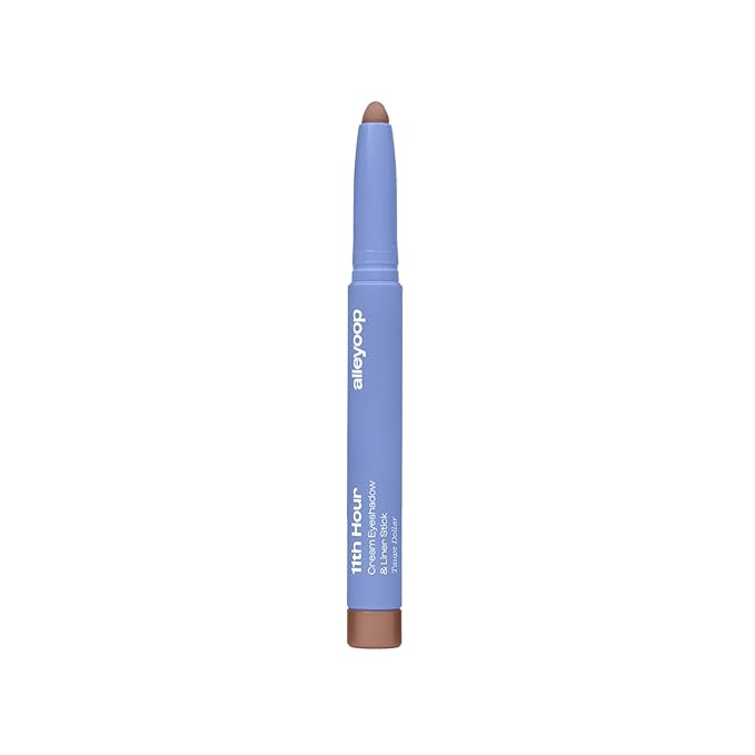 ALLEYOOP 11th Hour Waterproof Cream Eyeshadow Stick ?€? Long-Lasting Eye Shadow Pencil & Eyeliner, Cream to Powder Stick & Highlighter ?€? Smudge-Proof Eyeshadow Matte, Taupe Dollar Matte