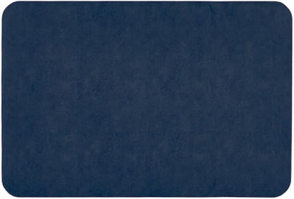 Bathroom Mat Quick Dry, Bathroom Rugs Non Slip Washable Thin Absorbent Bath Mat Fits Under Door Bathroom Floor Mat Perfect for Bath, Shower, or Sink 24"x36" Navy Blue