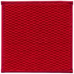 Small Bathroom Rugs, Non Slip Washable Bath Rugs Super Absorbent Bathroom Rug Thin Quick Dry Low Pile Bath Mats, Red 12"x12"