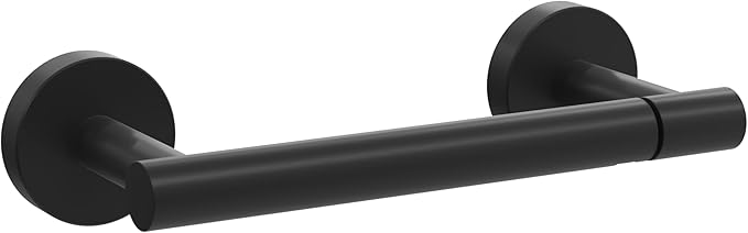 BVL Toilet Paper Holder Matte Black Wall Mount Stainless Steel 304 Large Mega Roll