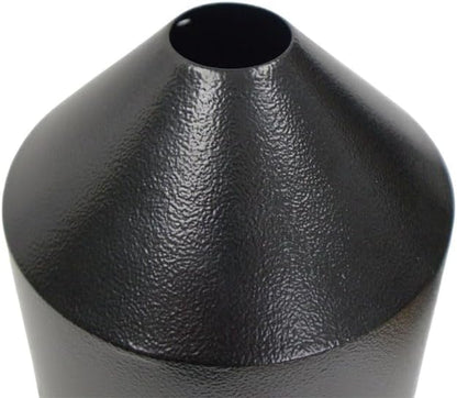 Set of 2 Audubon Torpedo Squirrel Baffles - Black Steel, 6" Diameter Each, Protect Bird Feeders on Poles