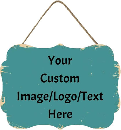 Personalized Custom Wooden Signs with Any Text Name for Home Door Man Cave Bar Family Farmhouse Decorative Home Kitchen Rustic Wall Decor