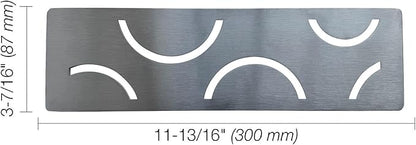 Shower Niche Shelf for Prefabricated Kerdi Board SN/-SNLT, Curve Design, Brushed 304 Stainless Steel