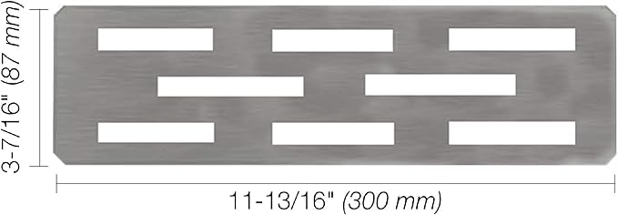 Shower Niche Shelf for 12 Inch Tile Prefab Niches, Fits 1/8 inch Grout Lines, Brushed 304 Stainless Steel