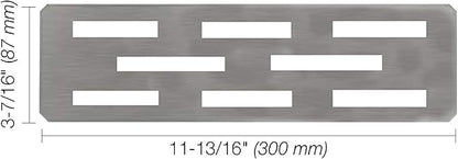 Shower Niche Shelf for 12 Inch Tile Prefab Niches, Fits 1/8 inch Grout Lines, Brushed 304 Stainless Steel