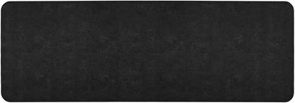 Black Bath Mat, Bathroom Rugs Non Slip Washable Thin Absorbent Quick Dry Bath Mat Fits Under Door Bathroom Floor Mat Perfect for Bath, Shower, or Sink 24"x70" Black
