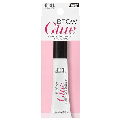 Ardell Brow Glue ?€? Clear Eyebrow Gel for Instant Lamination Lift with Styling Brush, All day Extreme Hold Brow Gel for Fluffy Defined Brows, 0.35 oz