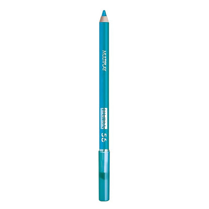 Pupa Milano Multiplay Eye Pencil - Creamy, Blendable Eyeliner With Smudge Tip - Create Long Wearing, Glamorous Intensity - Smooth, Lasting Color Liner For Waterline Or Lid - 56 Scuba Blue - 0.04 Oz