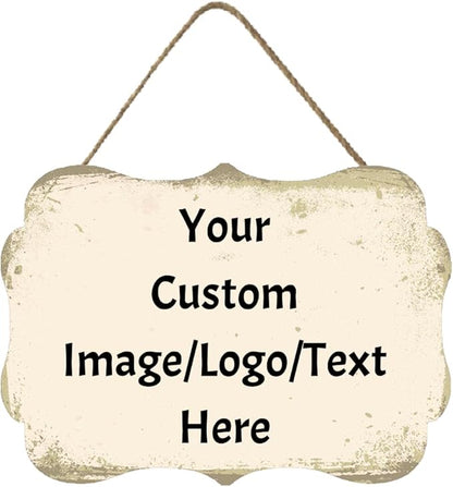 Personalized Custom Wooden Signs with Any Text Name for Home Door Man Cave Bar Family Farmhouse Decorative Home Kitchen Rustic Wall Decor