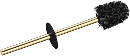 BGL Toilet Brush Holder Gold, Stainless Steel 304 Gold Round Freestanding Toilet Bowl Brush and Holder for Bathroom