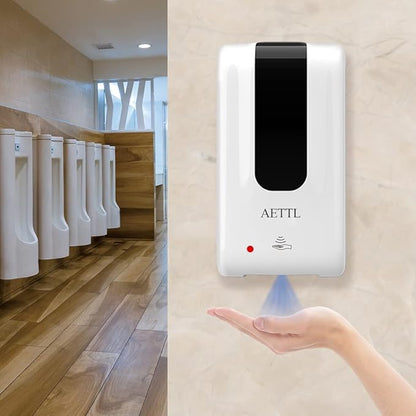 Soap Dispenser,Touchless Automatic Foaming Hand Sanitizer Dispenser Wall Mount, 40oz Motion Sensor Foam Liquid Refill Bottle Sanitizer Dispensing for Bathroom Kitchen Home