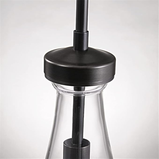 Raindrop Pendant Lights, Bronze Modern Pendant Lights for Kitchen Island with Rod, Penadant Light Fixtures, Chandelier for Living Room Hallway,Bedroom Pendant Light, Bulb Included