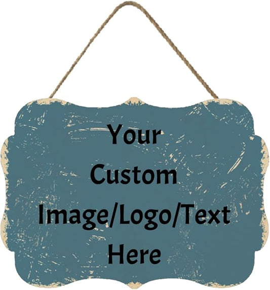 Personalized Custom Wooden Signs with Any Text Name for Home Door Man Cave Bar Family Farmhouse Decorative Home Kitchen Rustic Wall Decor