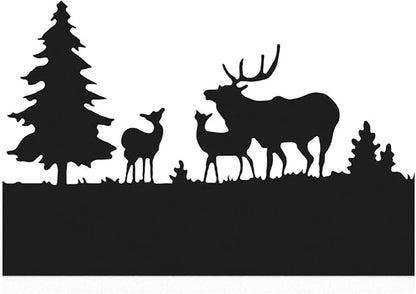Wall Sconce LED Wall lamp, Indoor Wall Light with Cartoon Animal Pattern Design, Metal Acrylic Wall Lighting Glow Up and Down for Mirror Living Room Bedroom Hallway, 12W (Forest Deer)