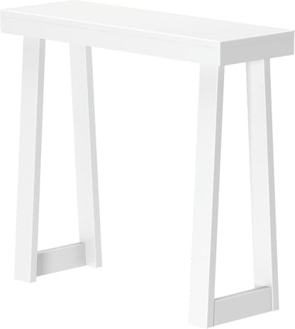 Plank+Beam Solid Wood Console Table, 36 Inch, Sofa Table, Narrow Entryway Table for Hallway, Behind The Couch, Living Room, Foyer, Easy Assembly, White