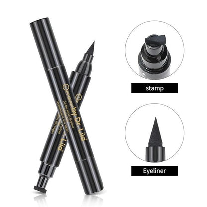 Waterproof Eyeliner - Double-Ended, Long-Lasting Liquid Eyeliner Pen with Precision Tip for Smooth Application - Smudge-Proof, Hypoallergenic, Vegan & Gluten-Free Eye Liner, 2mL Brown