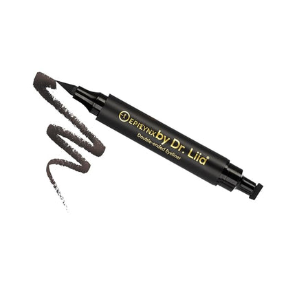 Waterproof Eyeliner - Double-Ended, Long-Lasting Liquid Eyeliner Pen with Precision Tip for Smooth Application - Smudge-Proof, Hypoallergenic, Vegan & Gluten-Free Eye Liner, 2mL Black