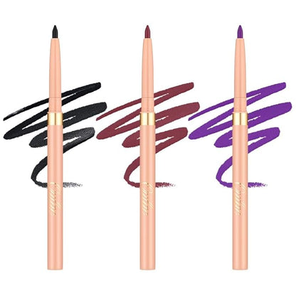 Oulac Waterproof Eyeliner Pencil Set - Smooth and Creamy, Retractable Eye Makeup for Precision Application, Vegan & Cruelty-Free