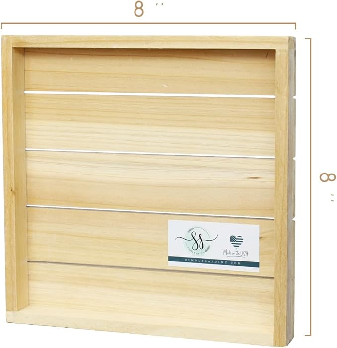 Simply Said, INC Perfect Pallets Petites - Keep Your Head Up. Keep Your Heart Strong - 8 x 8 in Distressed Rustic Wood Sign PET20188