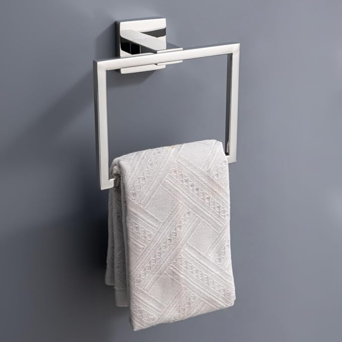 10-Piece Bathroom Hardware Set - Chrome Finish SUS304 Stainless Steel Wall-Mounted Towel Bar, Holder & Racks, 23.6 Inch