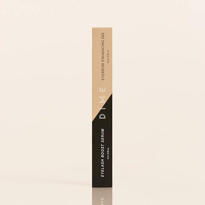 DIME Beauty Boost Duo, Travel-Sized Eyelash Boost Serum and Eyebrow Enhancing Gel Combo, Lash and Eyebrow Growth Serum, 3 ml of Each