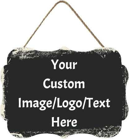 Personalized Custom Wooden Signs with Any Text Name for Home Door Man Cave Bar Family Farmhouse Decorative Home Kitchen Rustic Wall Decor