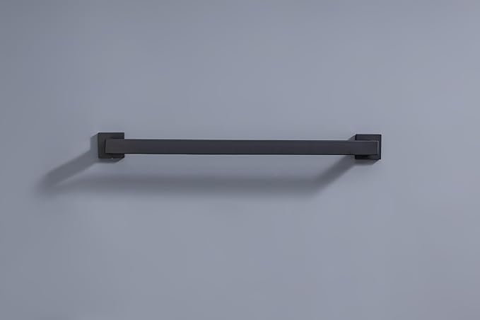 10-Piece Bathroom Hardware Set - Matte Black SUS304 Stainless Steel Wall-Mounted Towel Bar, Holder & Racks, 23.6 Inch