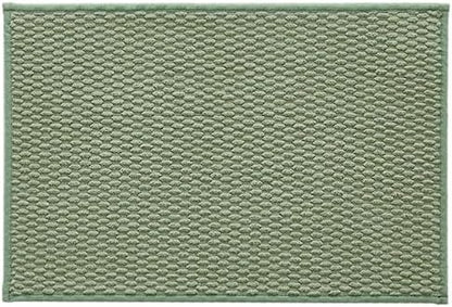 Bathroom Rugs Non Slip Washable, Super Absorbent Thin Bath Mat Small Quick Dry Low Pile Bathroom Rug, Sage Green 16"x24"