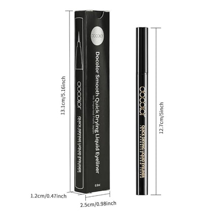 docolor Waterproof Eyeliner Pen Super Slim Precise All Day Black Eyeliner Liquid Professional Makeup Liquid Eye Liner Pencil for Women