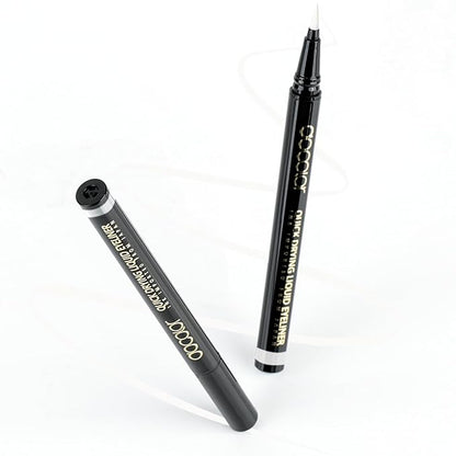 docolor Waterproof Eyeliner Pen Longwearing with Ultra-Fine Tip Liquid Eye Liner (White)