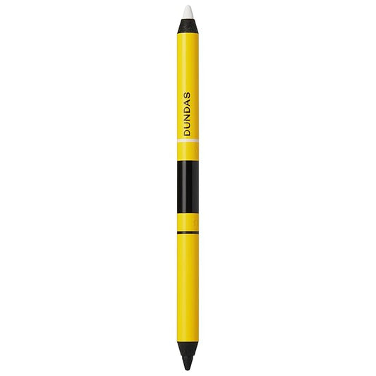 Dundas Eyeliner, Black & White Liner Pencil for Eye Make Up, Waterproof, Long Lasting, Double Ended, Safe for Waterline & Sensitive Eyes, Vegan & Cruelty Free Makeup, All Skin Types
