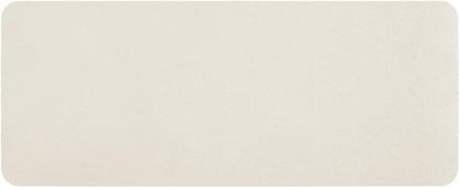 White Bath Mat, Bathroom Rugs Non Slip Washable Thin Absorbent Quick Dry Bath Mat Fits Under Door Bathroom Floor Mat Perfect for Bath, Shower, or Sink 24"x60" White