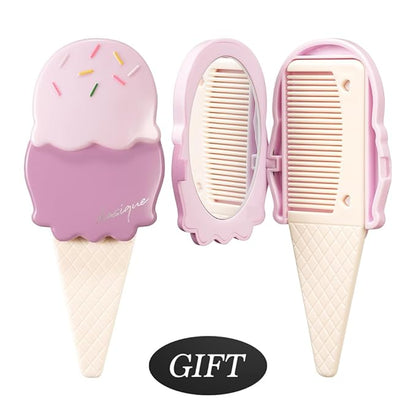 Dasique Shadow Palette Gift Set #20 Blueberry Sorbet 13g I FREE Comb Mirror Set | 9 Blendable Shades in Smooth Matte and Shimmer Finishes with Gorgeous Pearls | Eye Makeup Palette | K-beauty