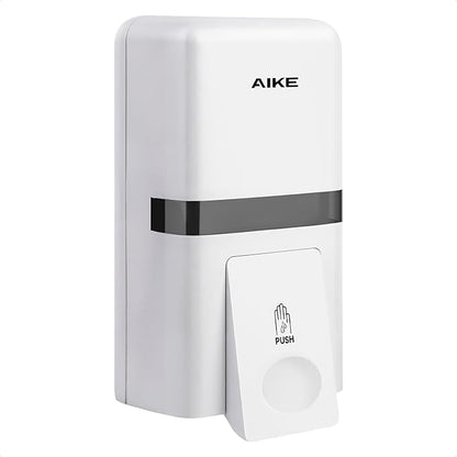 AIKE Wall Mount Liquid Soap Dispenser, 27oz Large Capacity with Extended Pump for Commercial Bathrooms(White)