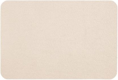 Bathroom Mat Quick Dry, Bathroom Rugs Non Slip Washable Thin Absorbent Bath Mat Fits Under Door Bathroom Floor Mat Perfect for Bath, Shower, or Sink 24"x36" Beige