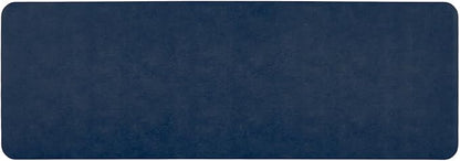 Bathroom Mat Quick Dry, Bathroom Rugs Non Slip Washable Thin Absorbent Bath Mat Fits Under Door Bathroom Floor Mat Perfect for Bath, Shower, or Sink 24"x70" Navy Blue