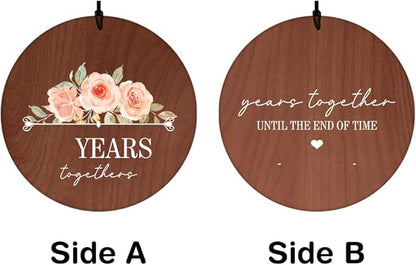 ASTARIN Personalized 20th 50th Anniversary Wind Chime, Happy Anniversary Wedding Valentine's Day Gift for Wife Husband Men Women Sister, Golden Anniversary Keepsake Decorations for Parents Couples