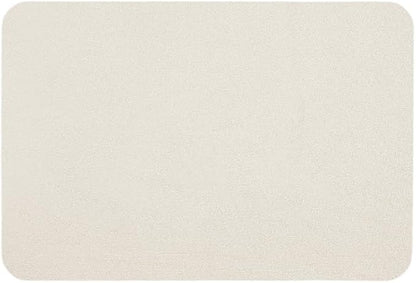 White Bath Mat, Bathroom Rugs Non Slip Washable Thin Absorbent Quick Dry Bath Mat Fits Under Door Bathroom Floor Mat Perfect for Bath, Shower, or Sink 24"x36" White