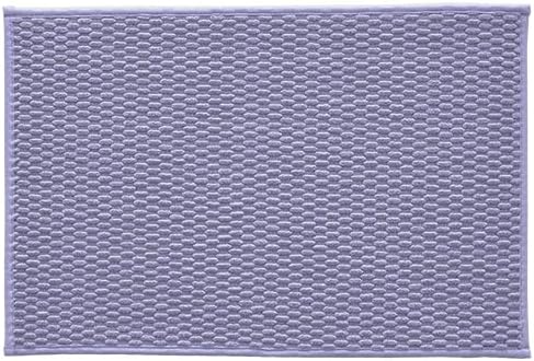 Bathroom Rugs Non Slip Washable, Super Absorbent Thin Bath Mat Small Quick Dry Low Pile Bathroom Rug, Lavender 16"x24"