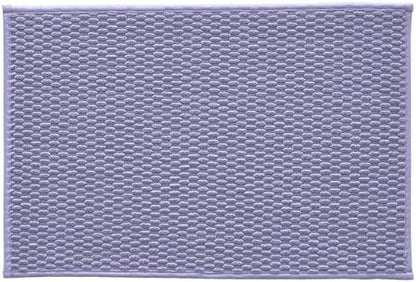Bathroom Rugs Non Slip Washable, Super Absorbent Thin Bath Mat Small Quick Dry Low Pile Bathroom Rug, Lavender 16"x24"