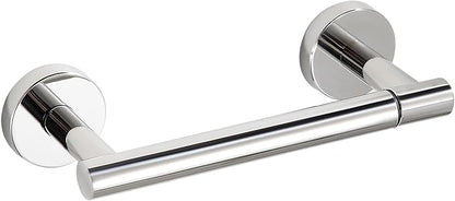 BVL Toilet Paper Holder Polished Chrome Wall Mount Stainless Steel 304 Large Mega Roll