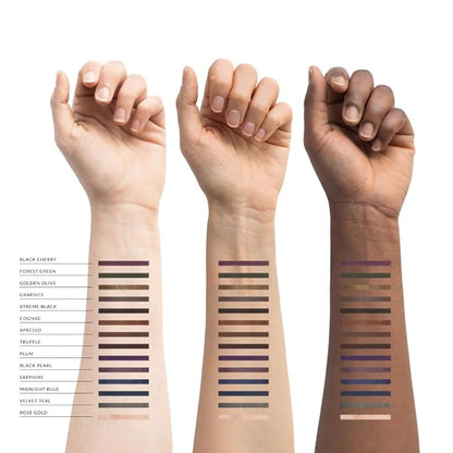 Xtreme Lashes GlideLiner Long Lasting Eye Pencil with Sharpener, Black Cherry, 0.04 Oz, Waterproof Makeup, Gel Formula, Blendable, Smudge, Fade, & Sweat Proof